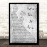 INXS Never Tear Us Apart Man Lady Dancing Grey Song Lyric Print