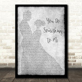 Paul Weller You Do Something To Me Man Lady Dancing Grey Song Lyric Print