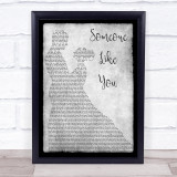 Van Morrison Someone Like You Grey Song Lyric Man Lady Dancing Quote Print