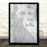 Bethany Joy and Tyler Hilton When The Stars Go Blue Grey Man Lady Dancing Print