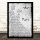 Jack Clement When I Dream Grey Man Lady Dancing Song Lyric Print