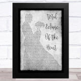 Bonnie Tyler Total Eclipse Of The Heart Grey Man Lady Dancing Song Lyric Music Art Print