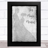 Jay and the Americans This Magic Moment Grey Man Lady Dancing Song Lyric Music Art Print
