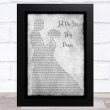 Jeff Beck I'd Die For This Dance Grey Man Lady Dancing Song Lyric Music Art Print