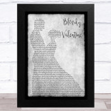 Machine Gun Kelly Bloody Valentine Grey Man Lady Dancing Song Lyric Music Art Print