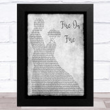 Sam Smith Fire On Fire Grey Man Lady Dancing Song Lyric Music Art Print
