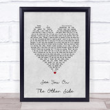 Ozzy Osbourne See You On The Other Side Grey Heart Song Lyric Print