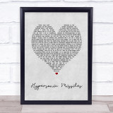 Sam Fender Hypersonic Missiles Grey Heart Song Lyric Print