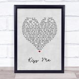 Sixpence None The Richer Kiss Me Grey Heart Song Lyric Print