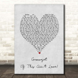 Sophie Ellis-Bextor Groovejet (If This Ain't Love) Grey Heart Song Lyric Print