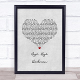 The Stone Roses Bye Bye Badman Grey Heart Song Lyric Print