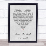Vanessa Williams Save The Best For Last Grey Heart Song Lyric Print