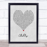 Why Don't We Chills Grey Heart Song Lyric Print