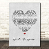 Breathe Hands To Heaven Grey Heart Song Lyric Print