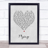 Bryan Adams Flying Grey Heart Song Lyric Print