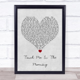 Diana Ross Touch Me In The Morning Grey Heart Song Lyric Print