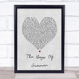 Don Henley The Boys Of Summer Grey Heart Song Lyric Print