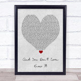 Everybody's Talking About Jamie And You Don't Even Know It Grey Heart Song Lyric Print