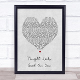 Jason Aldean Tonight Looks Good On You Grey Heart Song Lyric Print