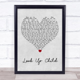 Lauren Daigle Look Up Child Grey Heart Song Lyric Print