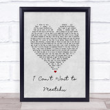 Macy Gray I Can't Wait to Meetchu Grey Heart Song Lyric Print