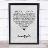 The Revivalists Soulfight Grey Heart Song Lyric Wall Art Print