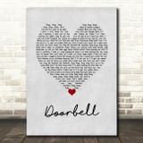 Trey Songz Doorbell Grey Heart Song Lyric Wall Art Print