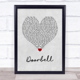 Trey Songz Doorbell Grey Heart Song Lyric Wall Art Print