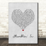 Chris Norman & Suzi Quatro Stumblin' In Grey Heart Song Lyric Wall Art Print