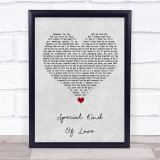 Dina Carroll Special Kind of Love Grey Heart Song Lyric Wall Art Print