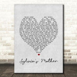 Dr. Hook Sylvia's Mother Grey Heart Song Lyric Wall Art Print