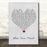 Jamiroquai Blow Your Mind Grey Heart Song Lyric Wall Art Print