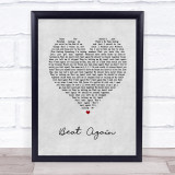 JLS Beat Again Grey Heart Song Lyric Wall Art Print
