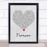 Koe Wetzel Forever Grey Heart Song Lyric Wall Art Print