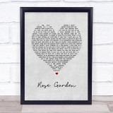 Lynn Anderson Rose Garden Grey Heart Song Lyric Wall Art Print