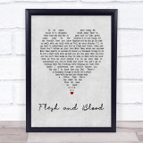 Mary Black Flesh and Blood Grey Heart Song Lyric Wall Art Print