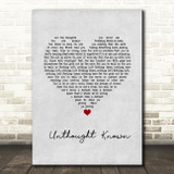 Pearl Jam Unthought Known Grey Heart Song Lyric Wall Art Print