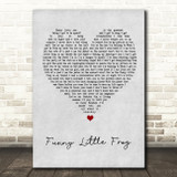 Belle & Sebastian Funny Little Frog Grey Heart Song Lyric Quote Music Print