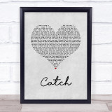 Brett Young Catch Grey Heart Song Lyric Quote Music Print