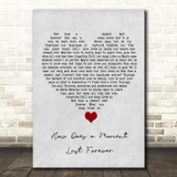 Celine Dion How Does a Moment Last Forever Grey Heart Song Lyric Quote Music Print