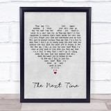 Cliff Richard The Next Time Grey Heart Song Lyric Quote Music Print