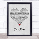 Gerry Cinnamon Canter Grey Heart Song Lyric Quote Music Print