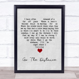 Hercules Go The Distance Grey Heart Song Lyric Quote Music Print
