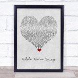 Jhene Aiko While We're Young Grey Heart Song Lyric Quote Music Print
