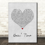 Lana Del Rey Doin' Time Grey Heart Song Lyric Quote Music Print