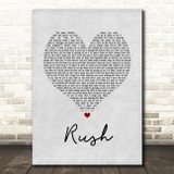 Lewis Capaldi Rush Grey Heart Song Lyric Quote Music Print