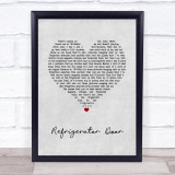 Luke Combs Refrigerator Door Grey Heart Song Lyric Quote Music Print