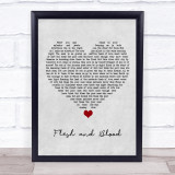 Mary Black Flesh and Blood Grey Heart Song Lyric Quote Music Print