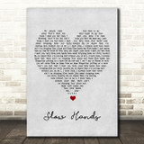 Niall Horan Slow Hands Grey Heart Song Lyric Quote Music Print