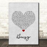 Olly Murs Busy Grey Heart Song Lyric Quote Music Print